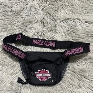 Harley-Davidson Black and Pink Waist Pack